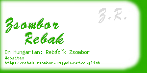 zsombor rebak business card